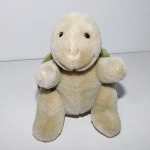 Vintage Russ 6" Plush stuffed Green Turtle Patience 100573